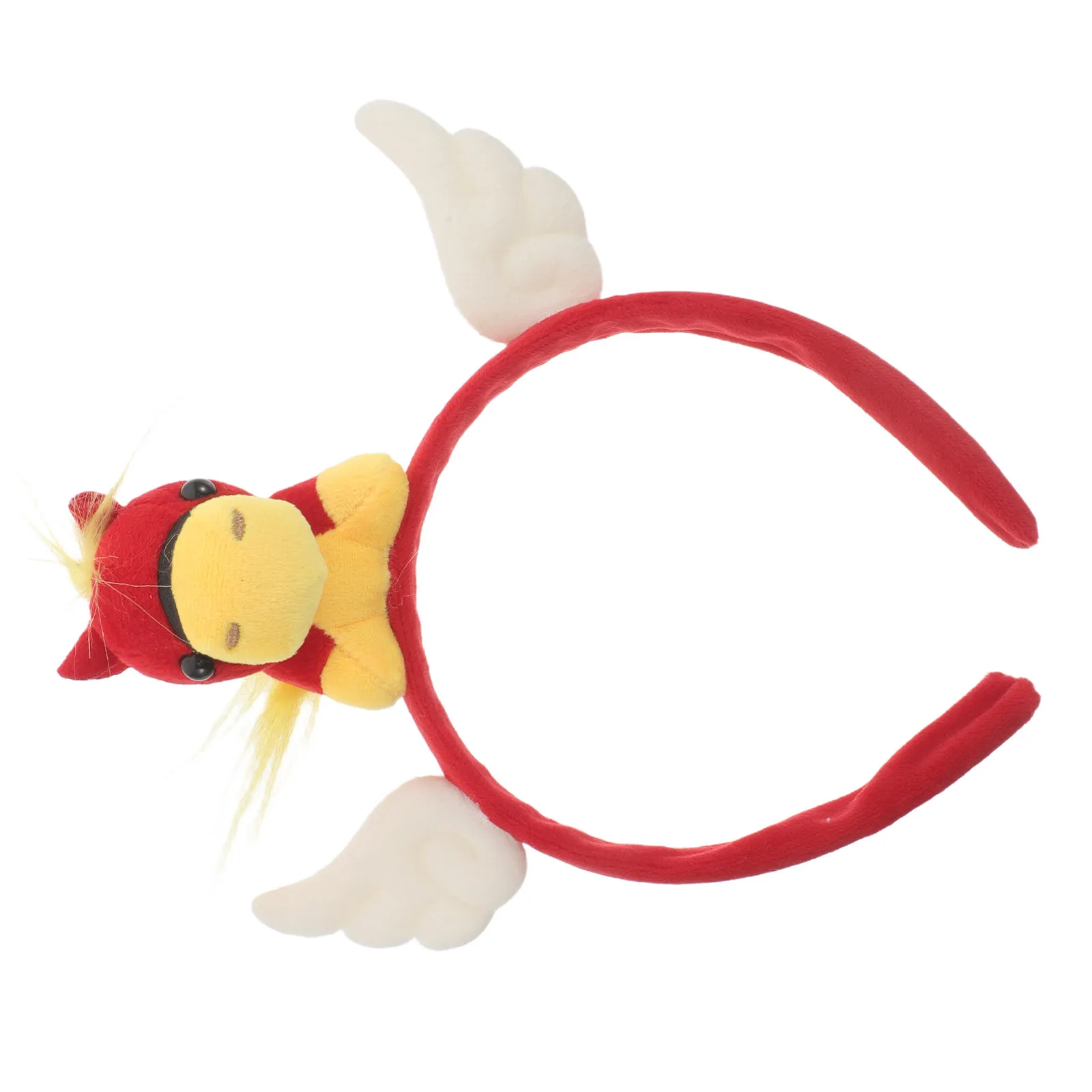 Zodiac Horse Cartoon Headband 2026 New Year Hair Hoop Animal Dress Up Props Birthday Party Cosplay Hair Accessories Farm Photo