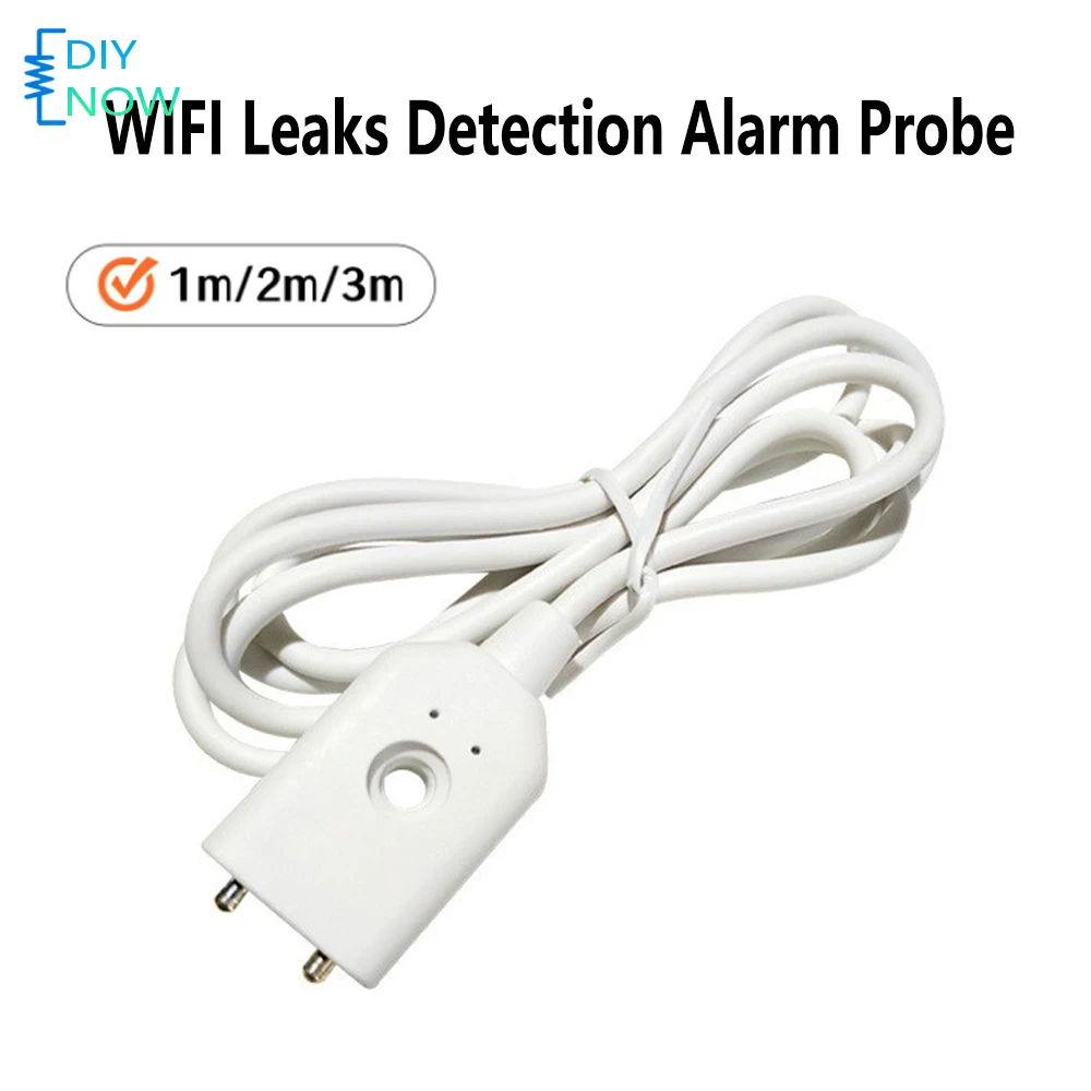 Wired Type Water Leakage Alarm Detector Water Leak Sensor 1/2/3 Meter High Sensitivity Leak Detector for House Warehouse