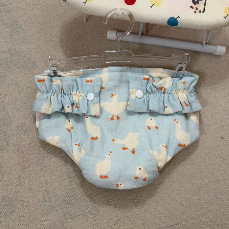 Handmade ABDL Cotton Yarn Cloth Diapers Cute Cartoon Pattern Adult Adjustable Large Size Washable Nappies Cover Soft Breathable