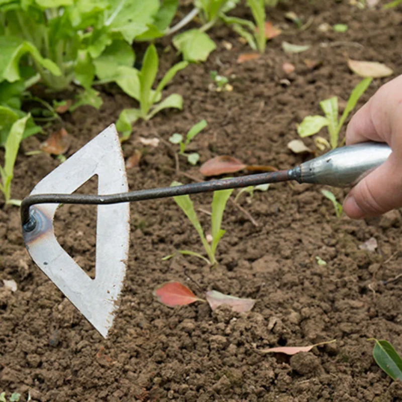 Garden Hoe Weeders Carbon Steel Gardening Hook and Weeding Tool Dual-Purpose Hardened Weeding Hoe for Easily Removing Weeds