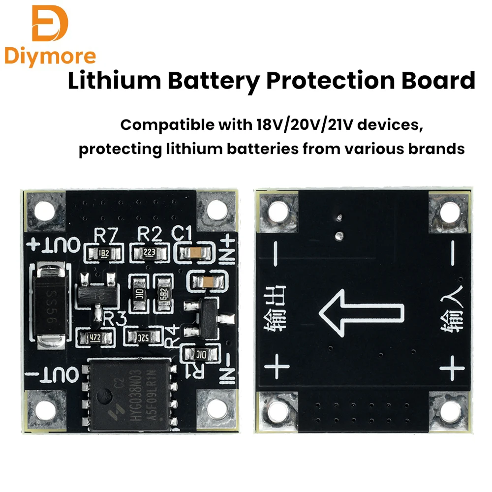 18V 20V 21V 15V Lithium Battery Protection Board Cutoff Over/Low/Under-Voltage protection For Work Lights Fans Soldering Irons