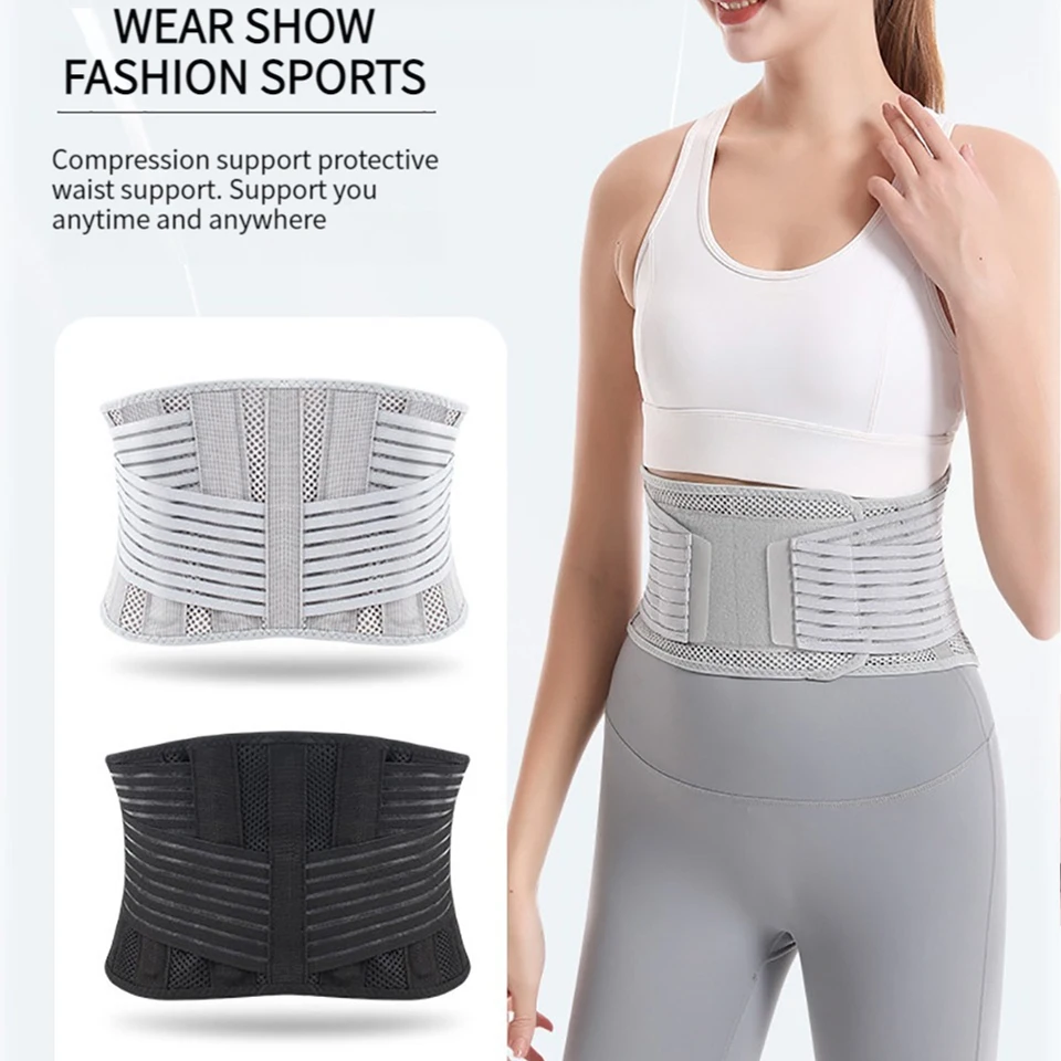 Lumbar Support Waist Belt Health Therapy Breathable Back Spine Support Corset for Disc Herniation Pain Relief Men Women