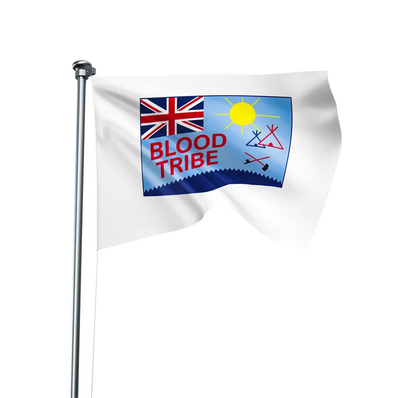 Gaslight Gatekeep Girlboss 5' x 3' Blood Tribe Indigenous Peoples of Canada Flag Banner 150cm x 90cm
