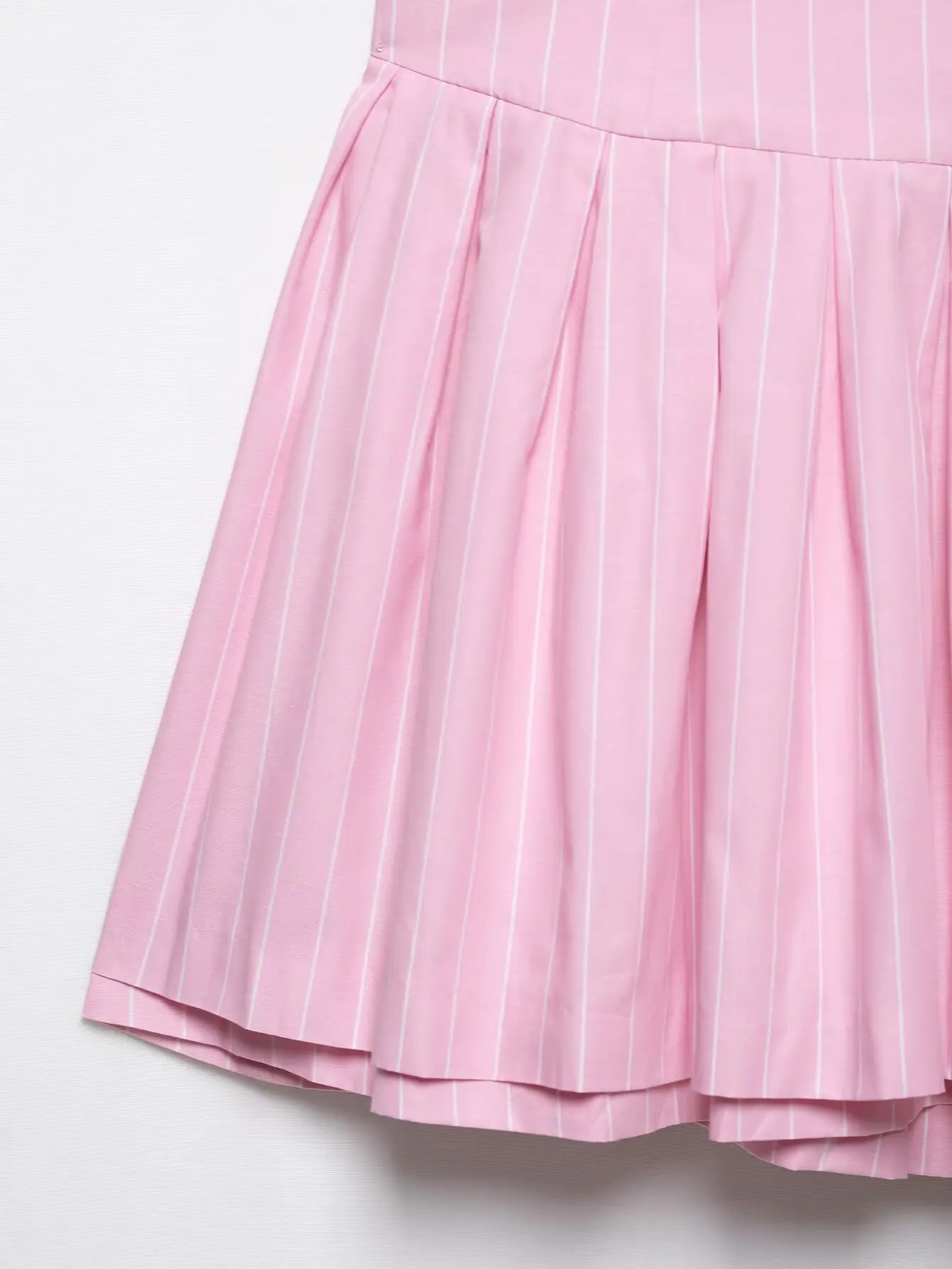 KONDALA-Donna Dolce Abito a righe rosa Cami Abito con orlo a cascata 2025 Moda Estate Autunno Vacanze Carino Romantico Mini abito sottile