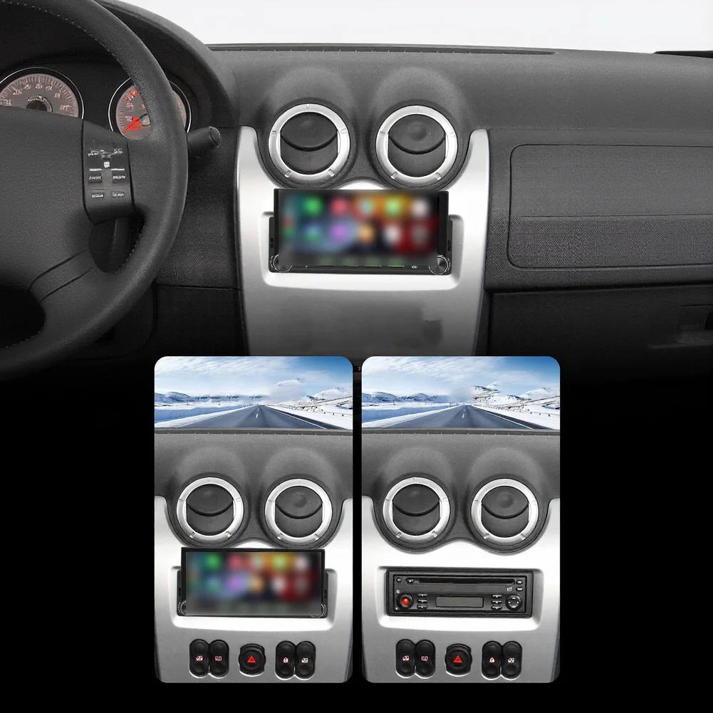 

Автомобильный MP5-плеер Single DIN 6,86 дюйма с поддержкой беспроводного CarPlay, Auto BT5.0, HD-камерой заднего вида, IPS-экраном 1280x480