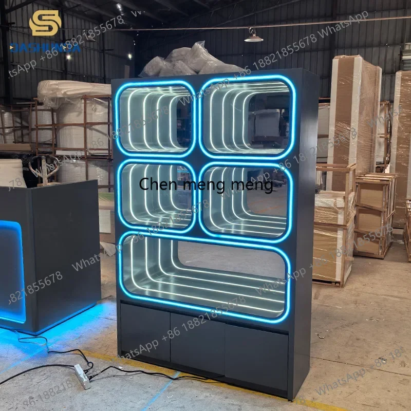 

D182Display cabinet, animation video game city, doll gift rack, container points exchange cabinet