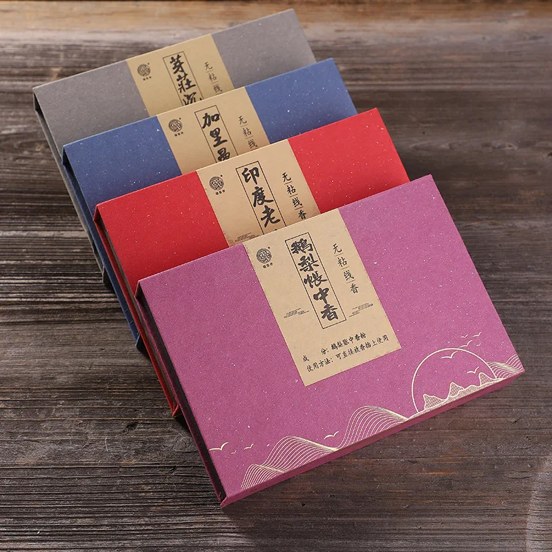 

Natural Non-stick Powder Incense Stick Gift Box Lie Type Incense Nha Trang Agarwood Sandalwood Home Indoor Purification Air