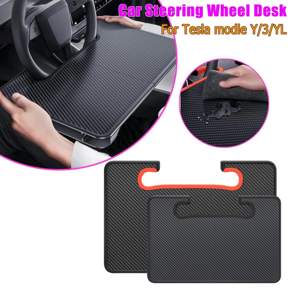 pour-tesla-model-y-3-yl-table-de-volant-multifonctionnelle-support-pour-ordinateur-portable-boite-de-rangement-pour-l'espace-entre-les-sieges-organisateur-pour-repas