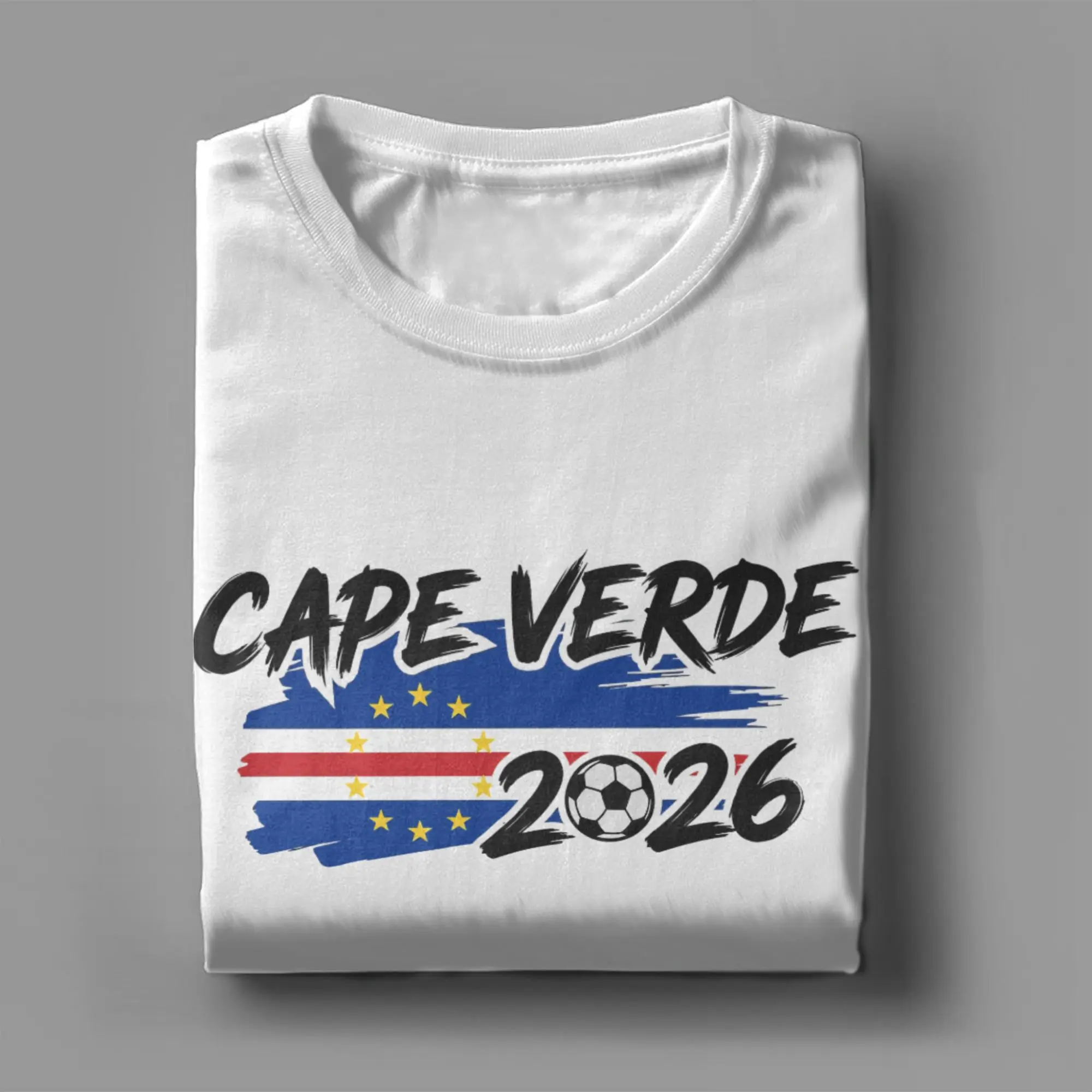 Men's Cape Verde Flag Cabo Verde T Shirt  Pure Cotton Clothes Unique Short Sleeve O Neck Tee Shirt Gift Idea T-Shirts