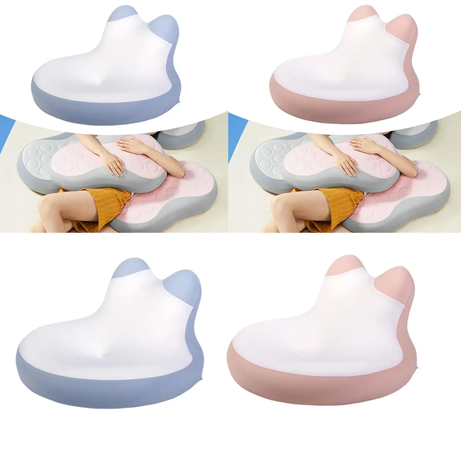 Face Down Reading Pillow Memory Foam Bed Wedge Pillow for Lying Women Office