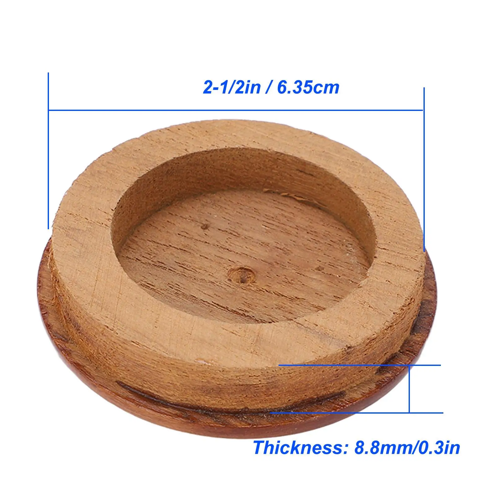 for marine Steering Wheel Center Cap 63.5mm/2.5in Teak Wood Gloss Finish for yachts Boats