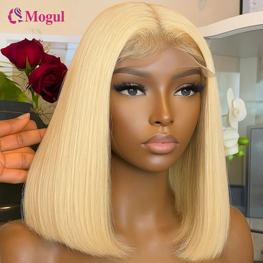 

13x4 Blonde Bob Wig Human Hair Short Straight Transparent Lace Front Wigs Bob 613 Blonde Black 99j Burgundy Human Hair Woman Wig