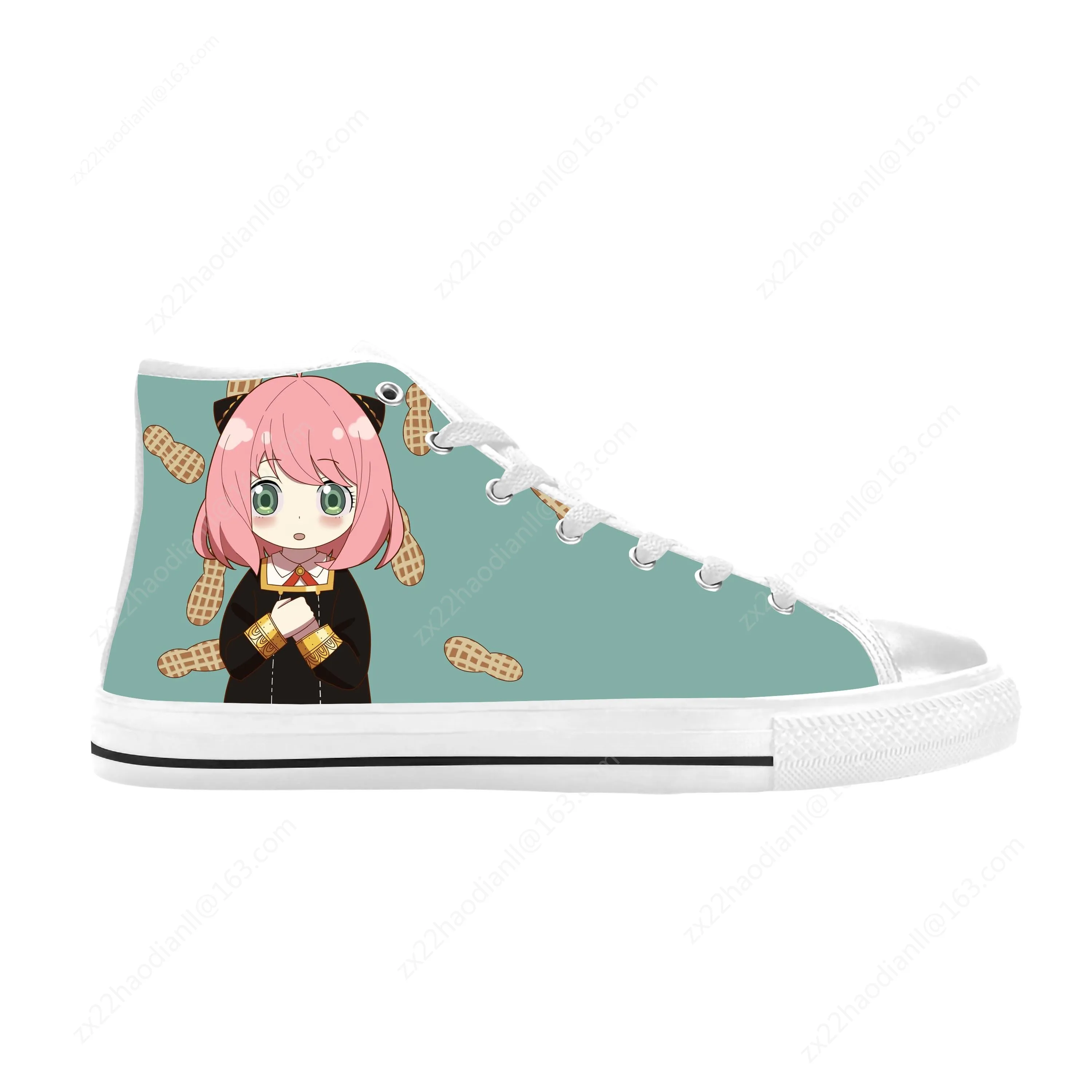 Gorący japońskie Anime szpieg Manga X rodzina Anya odzież na co dzień buty wysoki Top wygodne oddychające buty sportowe męskie/damskie z nadrukiem 3D