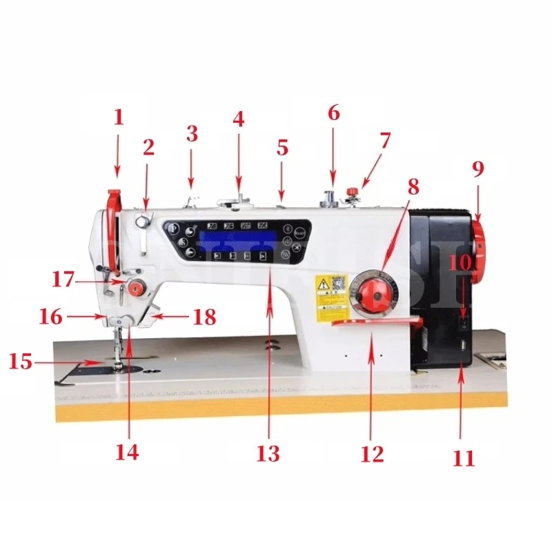 Complete Set Of Sewing Machine Computerized Flat Car Industrial Multi-functional Sewing Machine Lockstitch Machine Direct Drive