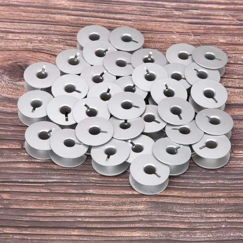 

J1HF 100pcs Алюминиевые шпобы легкая установка металлические швейные швейные аксессуары часть Алюминиевая текстура для шитья