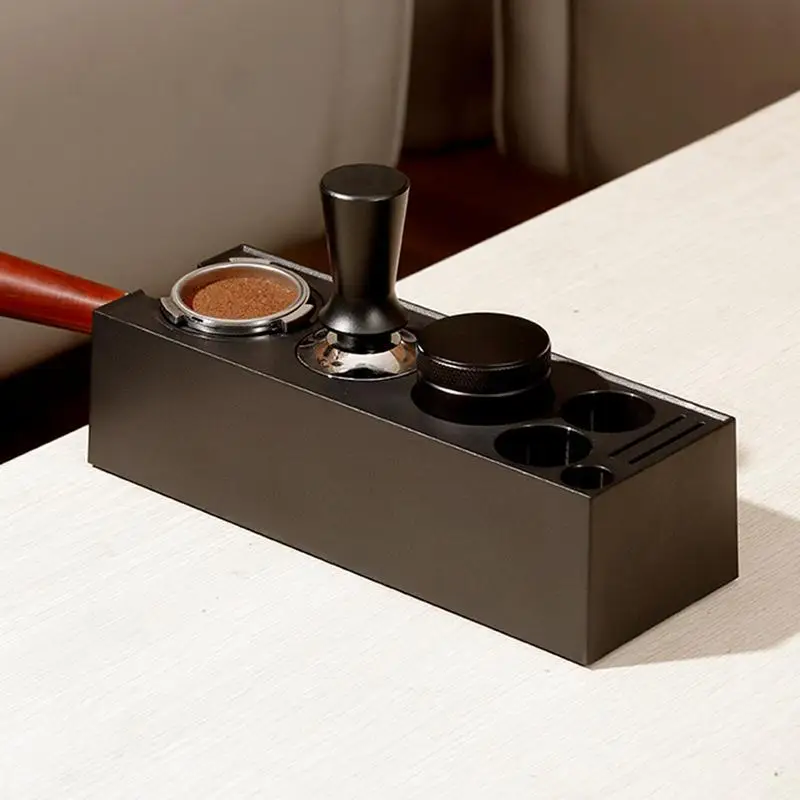 Espresso Tamper Station Coffee Knock Box Espresso Organizer portafiltro porta caffè Espresso Organizer Box Espresso