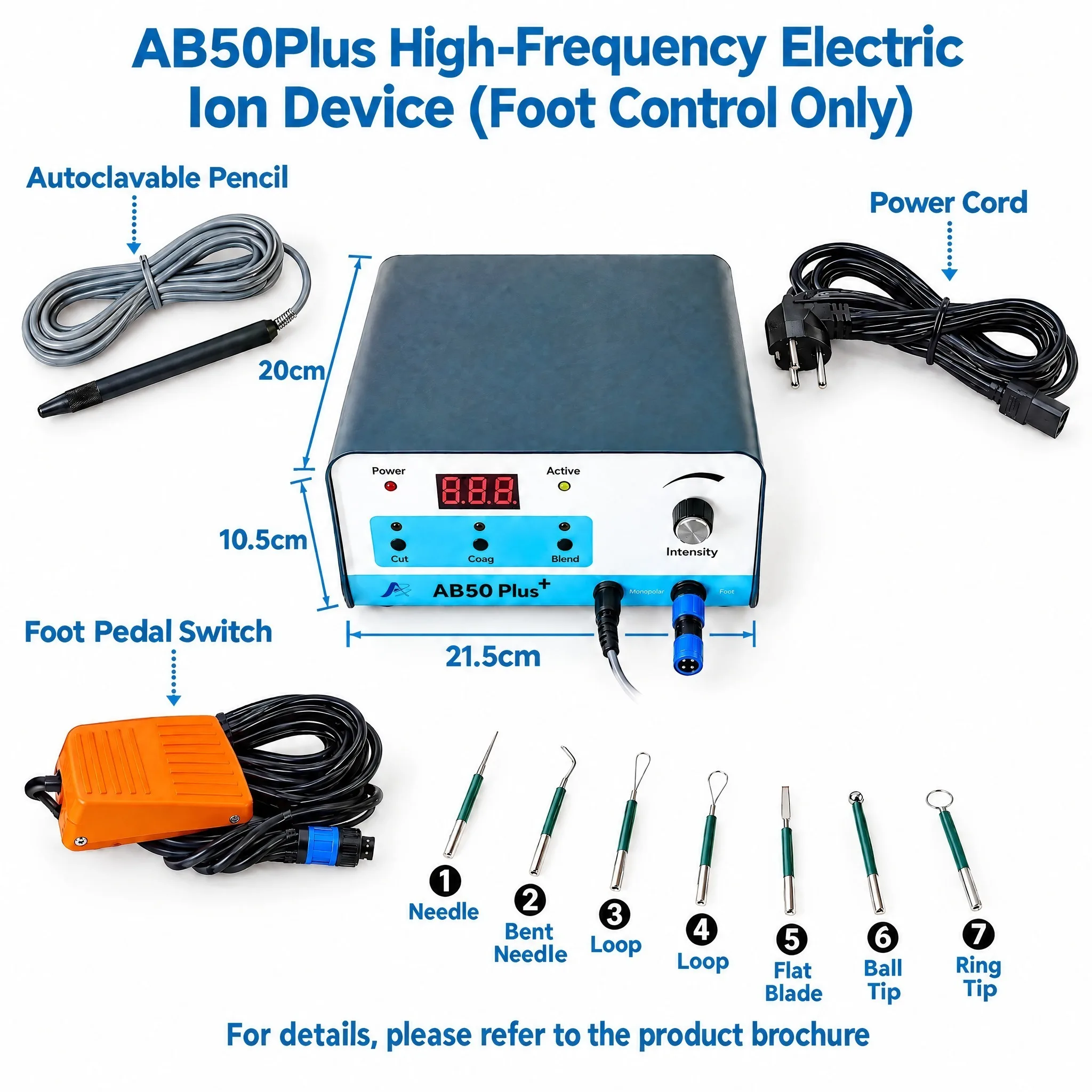 Compact Portable Beauty Ionic Skin Coagulation Device, Electro‑coagulation Cautery Beauty Instrument