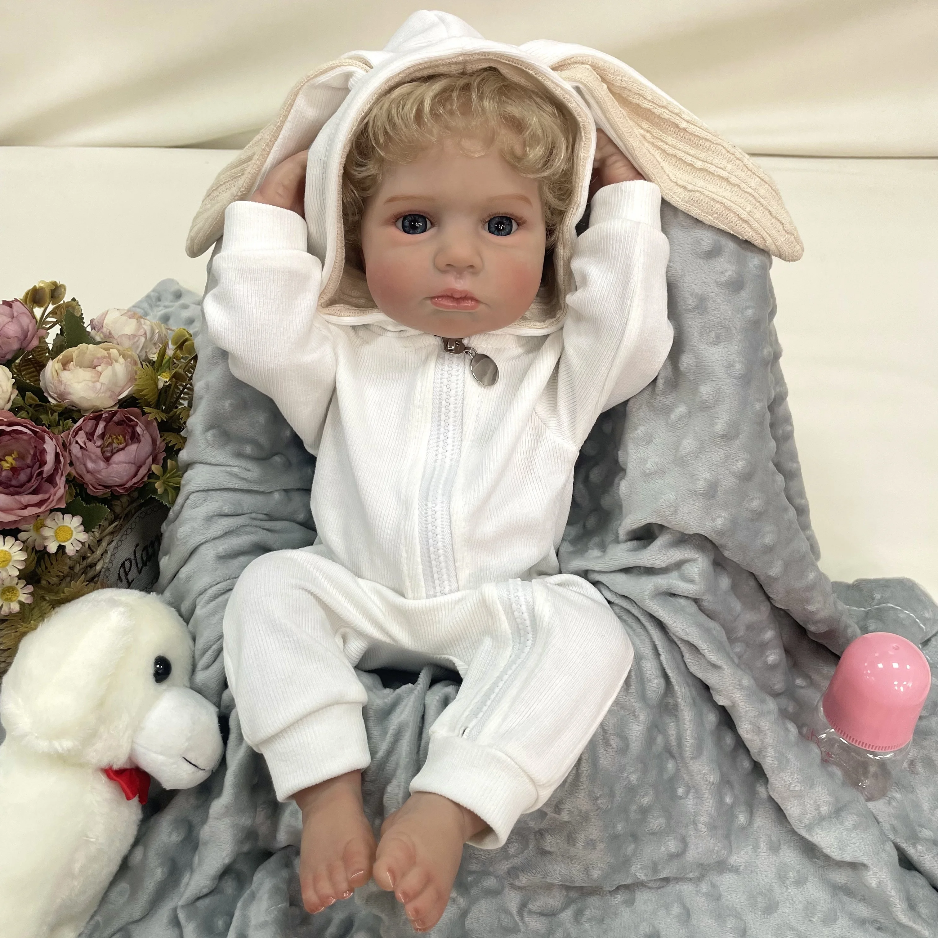 Cokela 20 pollici/50 cm Neonato Reborn Baby Doll Giocattoli per bambini Bambola in silicone Bebe Reborn fatta a mano