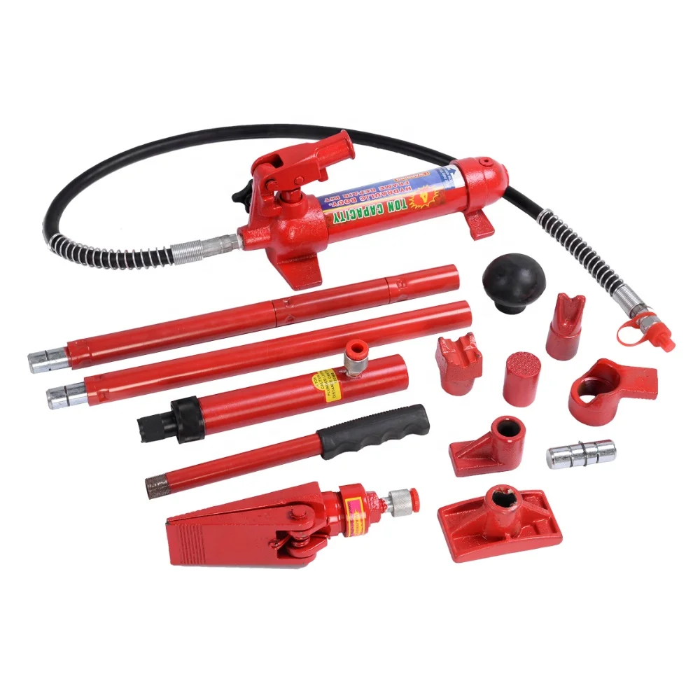 

OSATE Vehicle Repair Tool 4 Ton Porta Power Jack Hydraulic Car Body Frame Kit