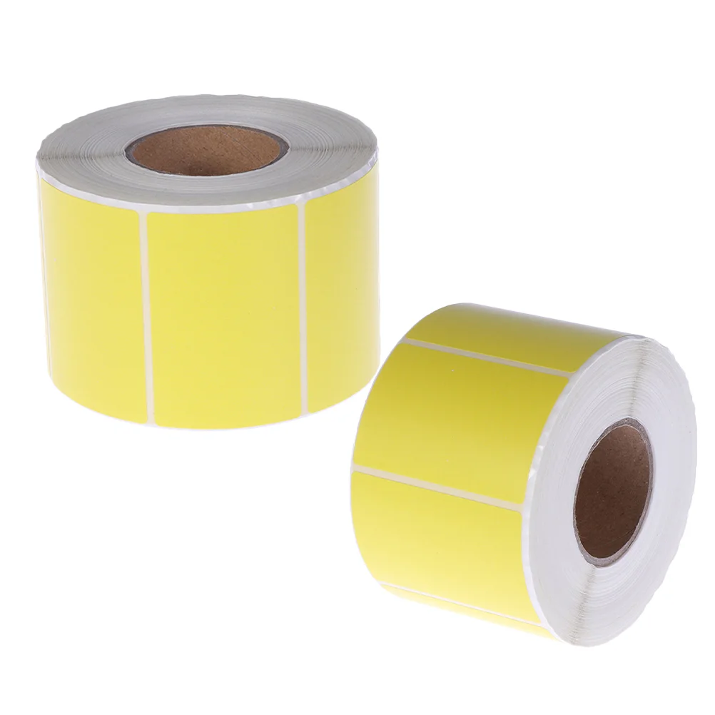 

2 Rolls Printer Thermal Paper Labels Office Stickers Blank Self-adhesive Address