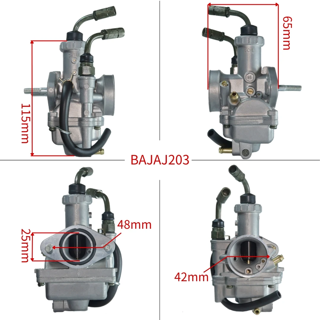 مكربن دراجة نارية BAJAJ 203 لـ Bajaj 202 Carb المنحني