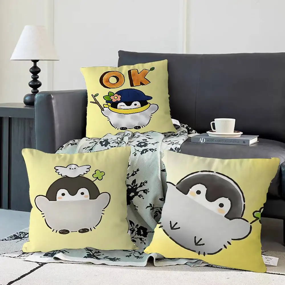 

K-Koupen-Cartoon Chan Cushion Cover Pillow Cover Decor Pillowcase Printed Cushion Case For Couch