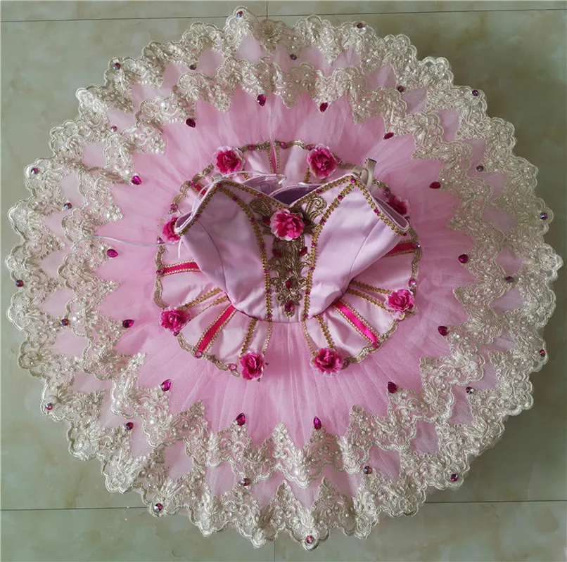 

Advanced Customization Professional High Quality Costom Color Kids Girls Adult Women Performance Wear Elegant Pink Ballet Tutu