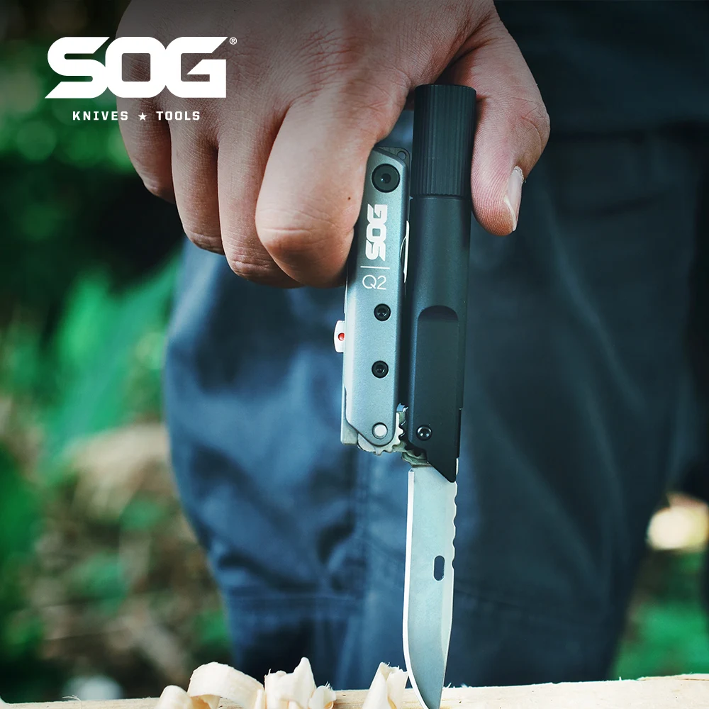 SOG 4 in 1 Foldable Multitool EDC Pen Novelty Camping Suppli