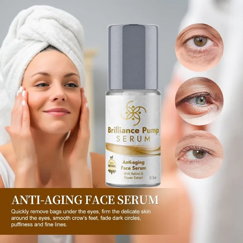 

Brilliance Pump Serum Face Anti Aging,Brilliance Pump Eye Serum,Ageless Serum,Anti Wrinkle Skin Care