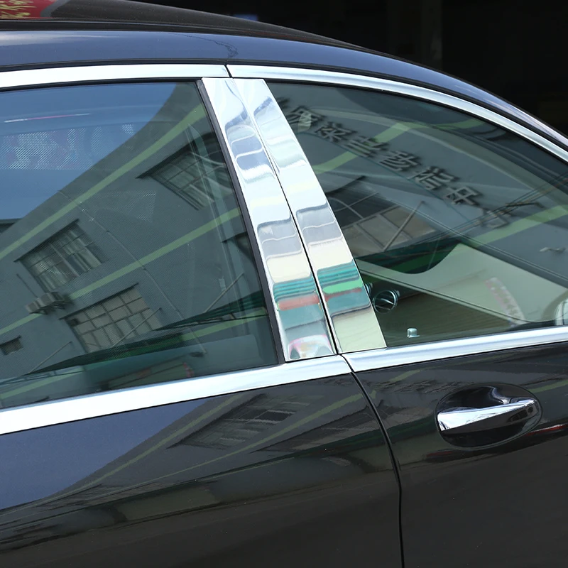 

Автомобильные аксессуары, накладка на оконную стойку для Mercedes Benz W221 S-Class S300L S350L S400L S500L S600L 2008-2013, алюминиевый сплав, 6 шт.