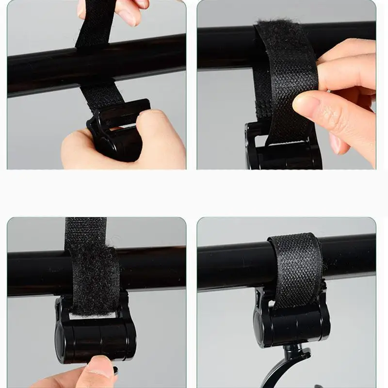 360 Degree Rotatable Stroller Hook 2Pcs Durable Heavy Duty Hanging Strap Clip for Baby Stroller Grocery Bags Diaper Bags Travel