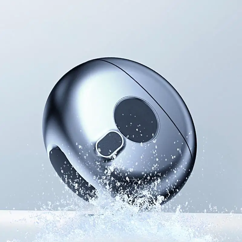 Barbeador elétrico portátil com display LED, Pocket Shaver recarregável, Flying Saucer Shape, USB lavável