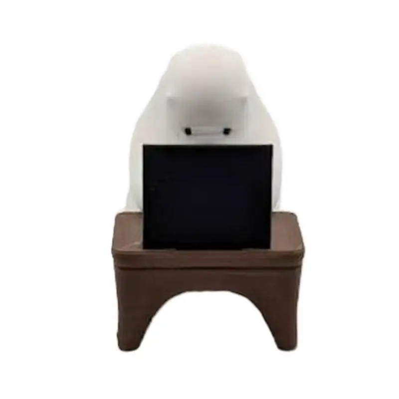 تمثال الدب العامل مصغر المبرمج الحيوان تمثال لطيف الدب الصغير رمز الكتابة الحلي المنزل مكان العمل مكتب الديكور