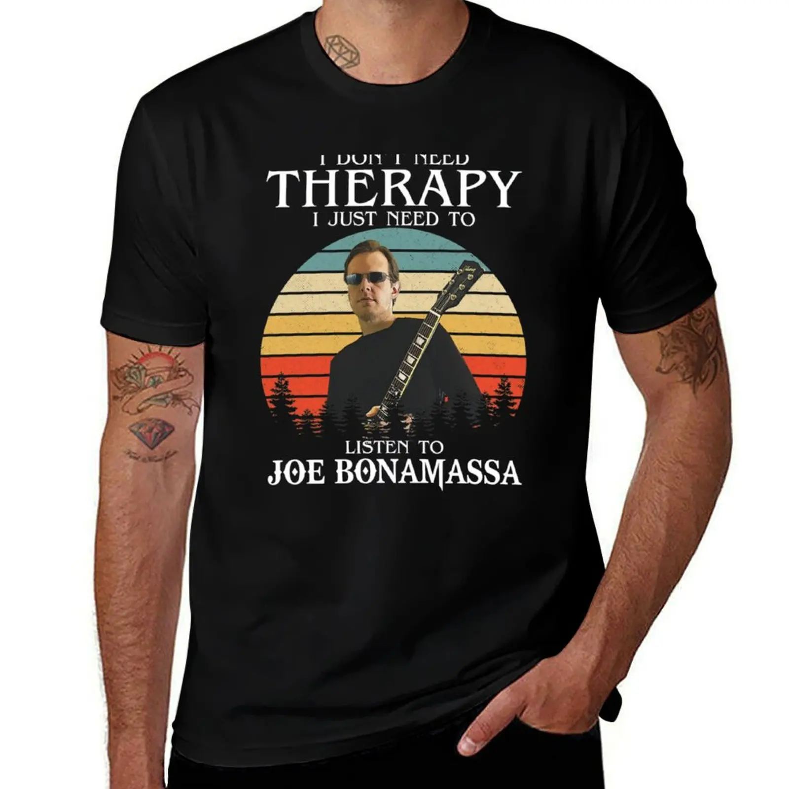 Ich brauche keine Therapie, ich muss nur Joe Bonamassa h?ren T-Shirt summer tops new edition men tshirt