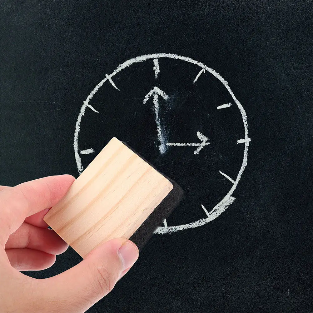 

4Pcs Blackboard Erasers Mini Wooden Dry Erase Reusable Office Classroom Whiteboard Cleaning Tools Portable Chalkboard Erasers