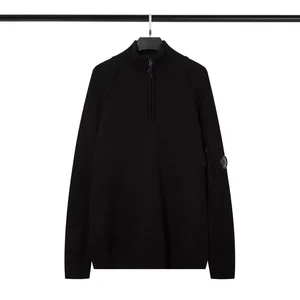 CP متماسكة أعلى الخريف / الشتاء مجموعة كنزة صوفية متعرجة نصف سحاب طوق سترة صوف مضلع أفضل 8 كنزات صوفية مصنوعة يدويا مبيعا - No4