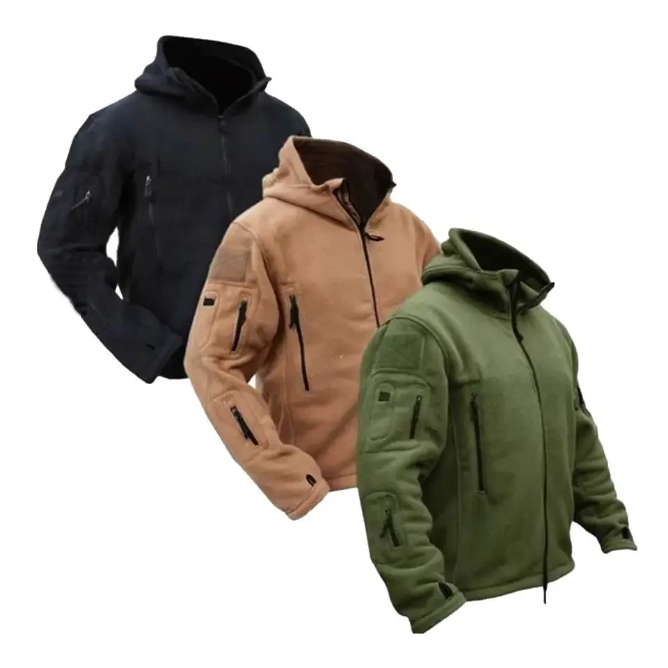 US Military Winter Thermal Fleece Tactical Jacket Outdoors Sports Coat