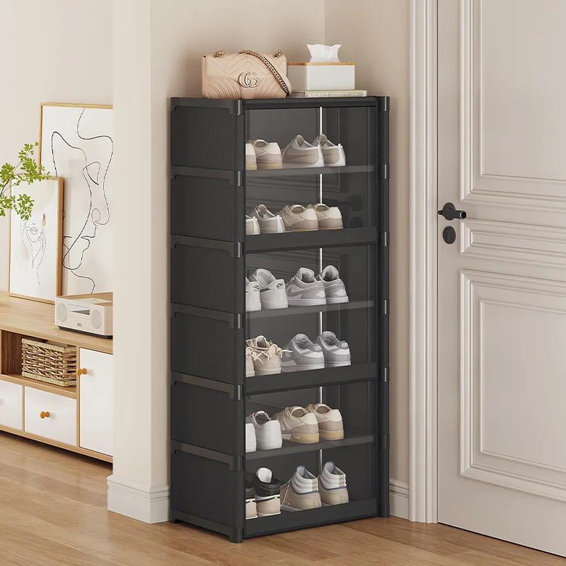 Customizable Level 5-9 Dustproof and Transparent Large-Sized Shoe Rack, Can Accommodate 12-24 Pairs of Shoes Shoe Shoe Cabinet