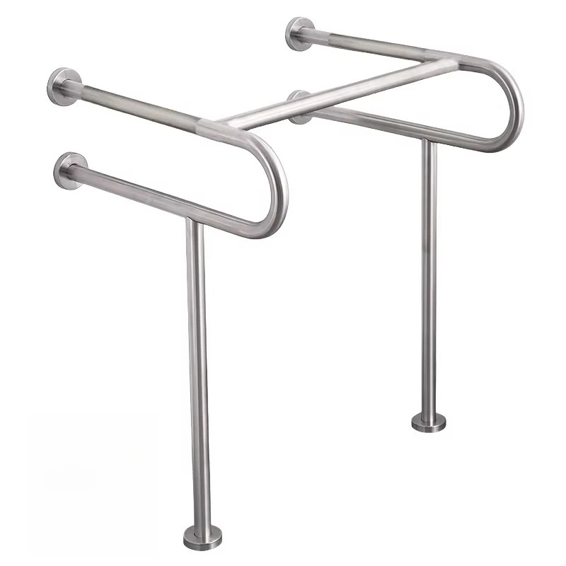 

304 Stainless Steel Upturn Toilet Handrail Safety Elderly Disabled Barrier-free Bathroom Non-slip Railing