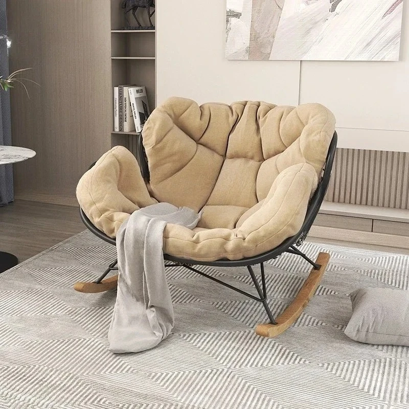 

Y16 Nordic rocking chair light luxury lazy household single sofa chair balcony casual single chair