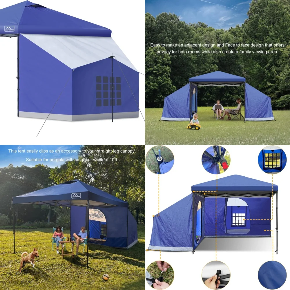 

GazebosEasy Setup 10x10 Pop Up Canopy Tent for Camping Outdoor Gazebo Shelter
