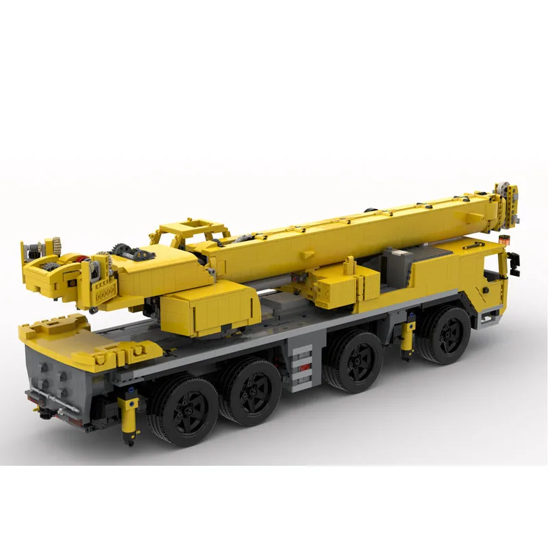 

MOC-160581 Новый гигантский мобильный кран LTM 1090-4,2 5520, детали MOC, креативный детский строительный блок на день рождения для мальчиков, игрушка в подарок