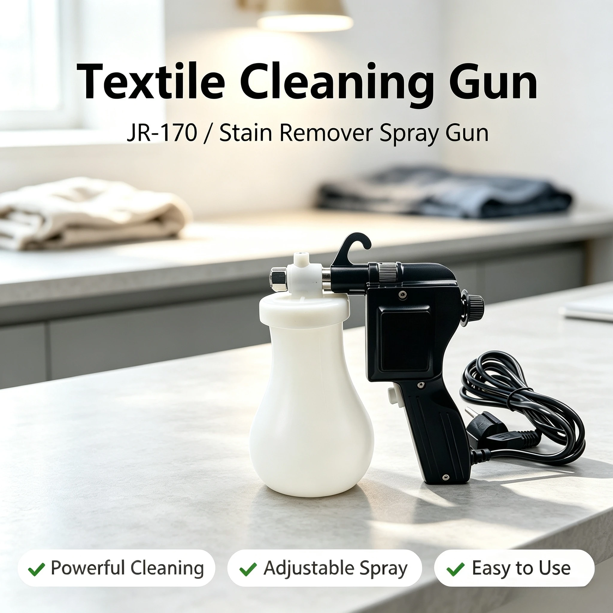 JR-170 Stain Removal Spray Gun Oil Stain Cleaning Gun High Pressure Electric Stain Removal Spray Gun