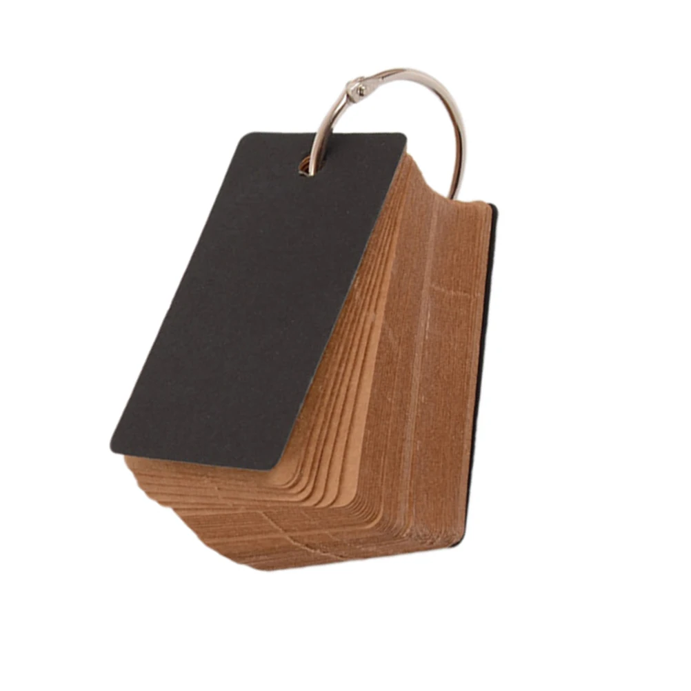 100 Pcs English Word Card Alphabet Cards Simple Portable Notepads Words Easy Child