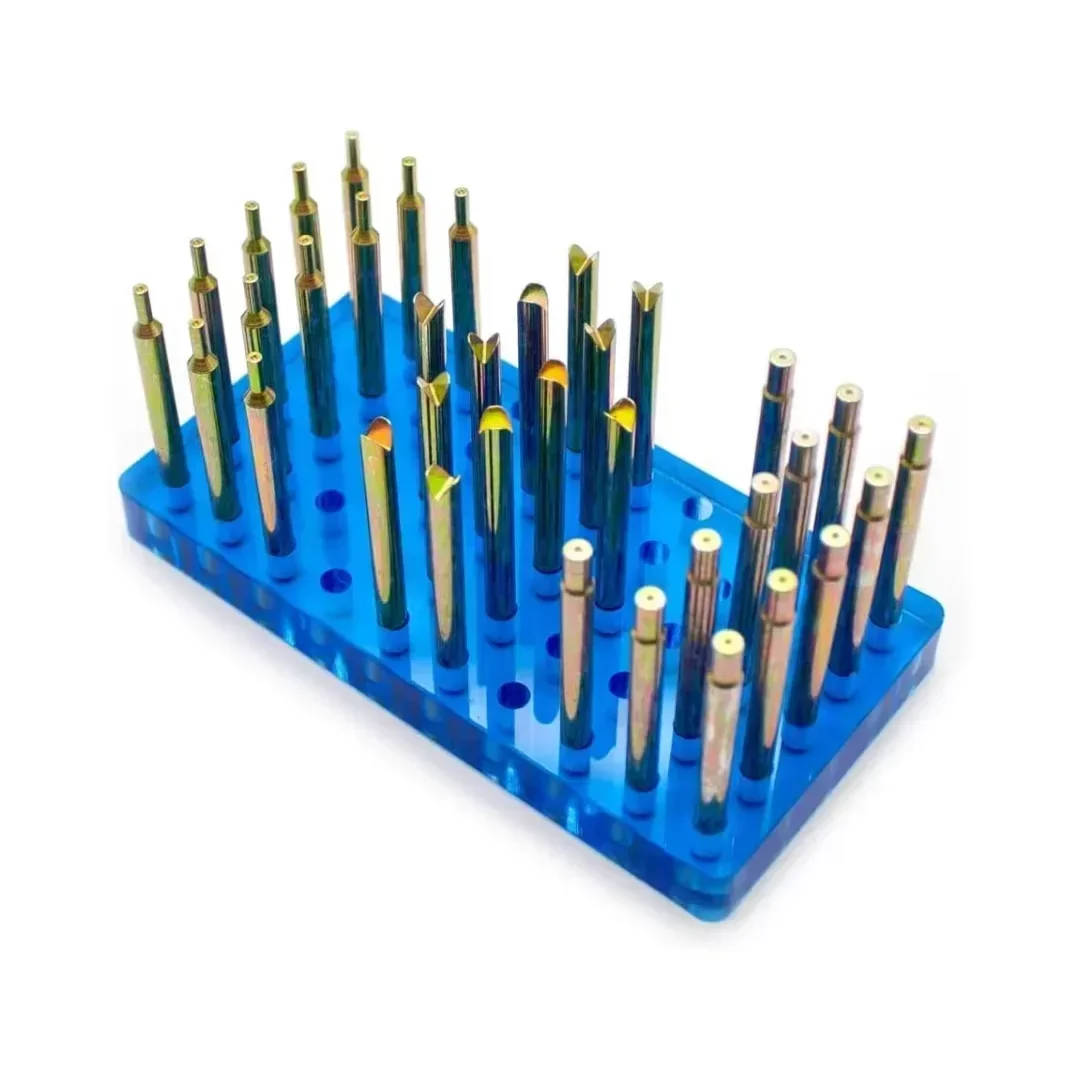 

34PCS High Precision Gem Dopsticks Set Diameter 6MM Length 65MM Compound Gemstone Dop Stick Gemstone Faceting Grinding Tool