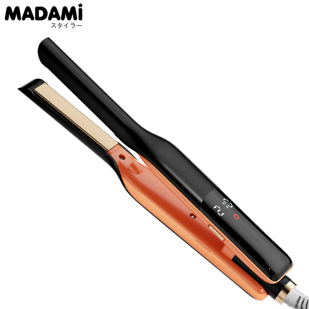 

Mini Hair Straightener and Curler Pencil Flat Iron 14mm Thin Plate Straightening Irons For Short Hair Beard Styling Tools