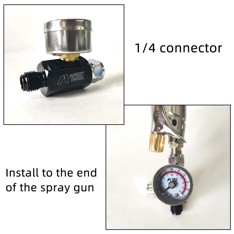 Japan Anest IWATA Spray Gun Special Pressure Regulator Air Pressure Regulator Valve Gun Tail Pressure Gauge General Air Inlet
