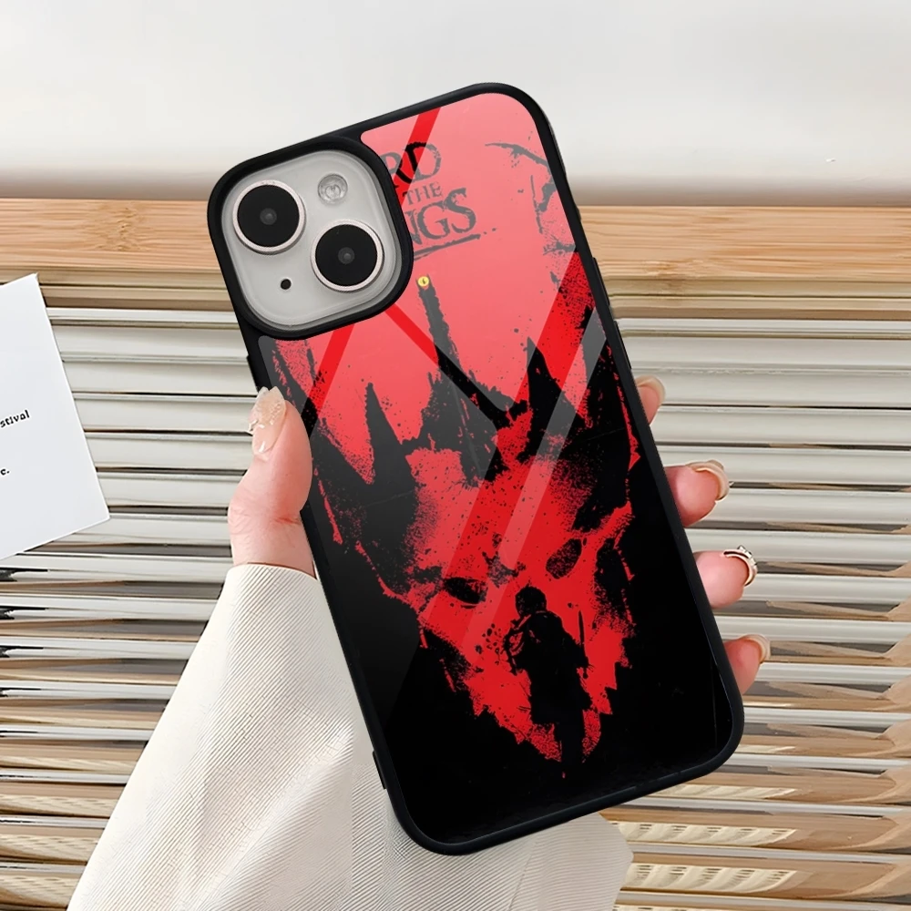 Etui na telefon L-Lord Of The R-Rings do Iphone 16 Pro 15 Pro Max 14 12 11 13 Mini 8 7 Plus X Xs XR PC+TPU Design Cover