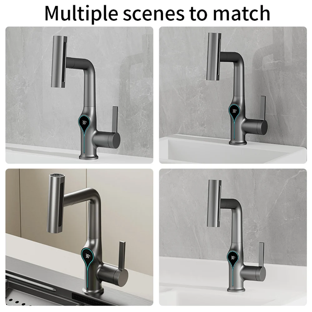 Digital Faucet with Temperature Display and Flow Mode 4