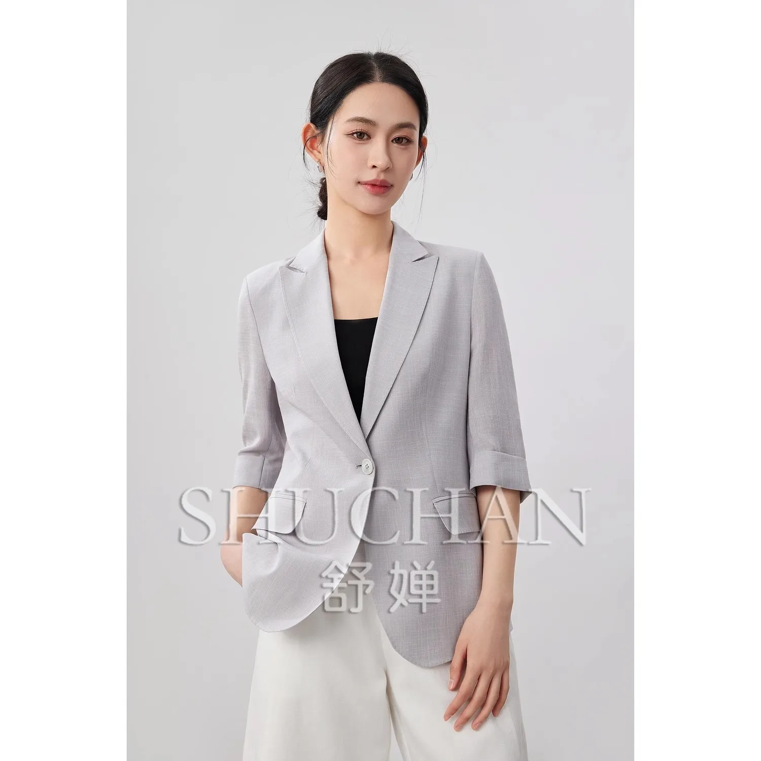 

High-end Commuting 25 Spring and Summer New Classic Blazer Femenino Thin Women Blazers and Jackets